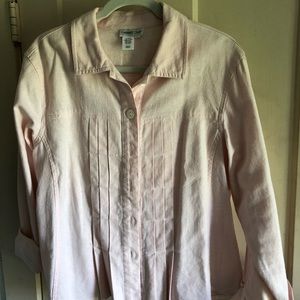 Pink linen blouse/jacket